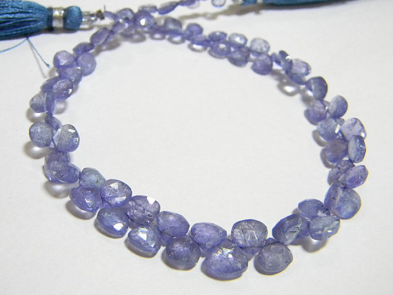 Manufacturers Exporters and Wholesale Suppliers of Tanzanite Faceted Heart Briolettes Jaipu Rajasthan